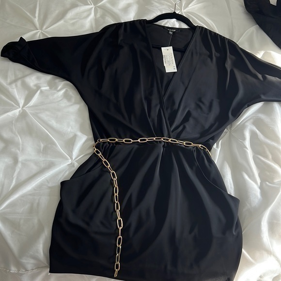 NWT DREW BLACK MINI DRESS SIZE XS - Picture 1 of 6